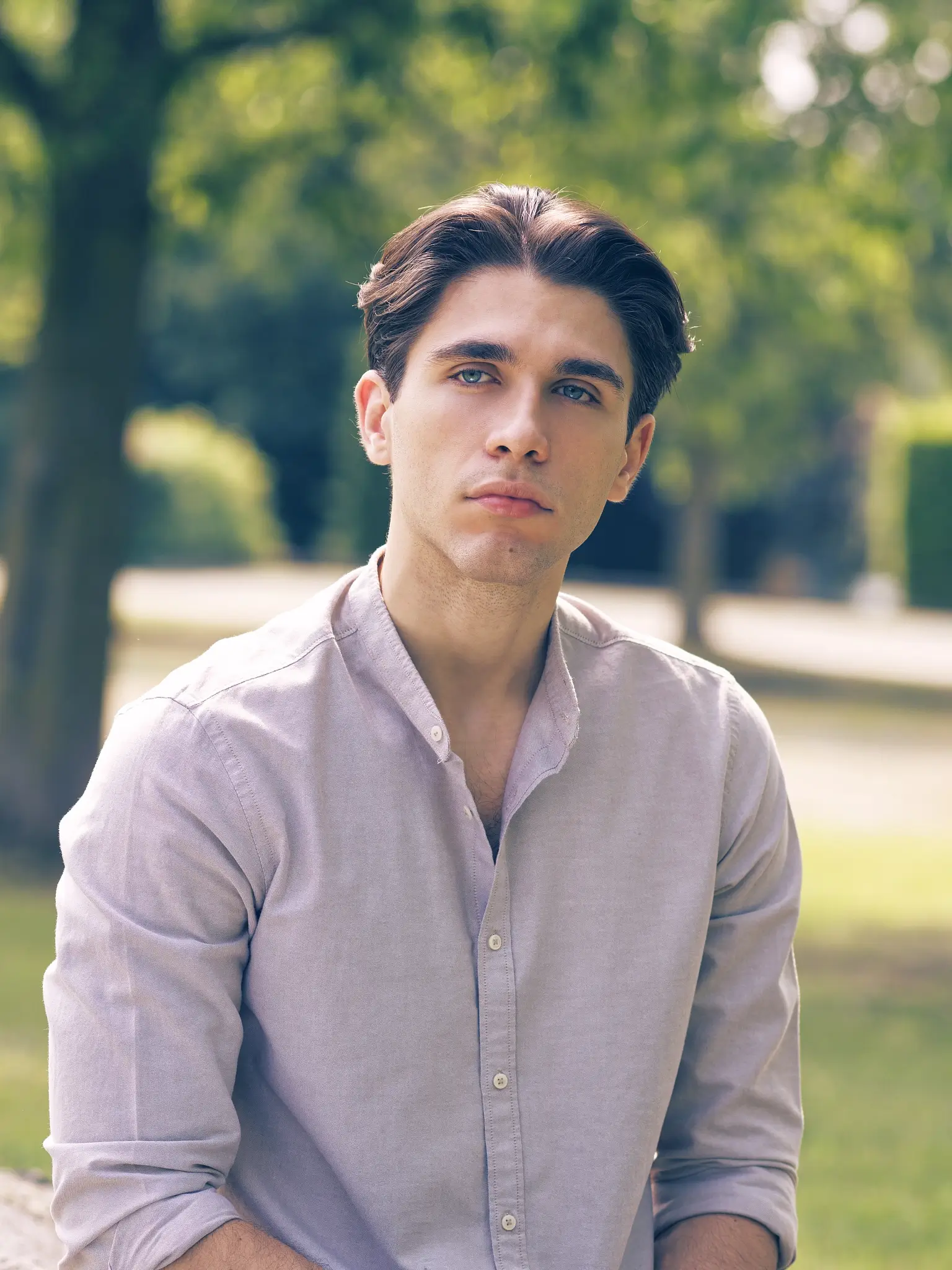 Outdoor portrait of model and actor Matteo Andrea Barbaria