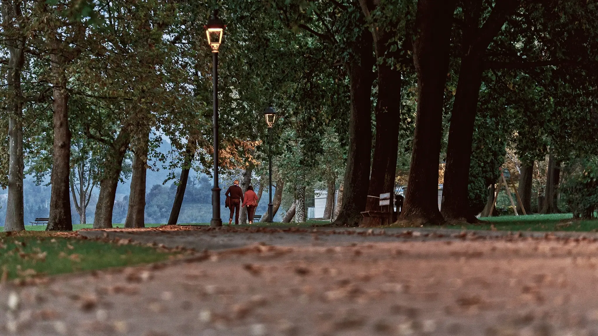 Matteo Franchi Foto - A walk on the path along the coast of the Lake of Pusiano