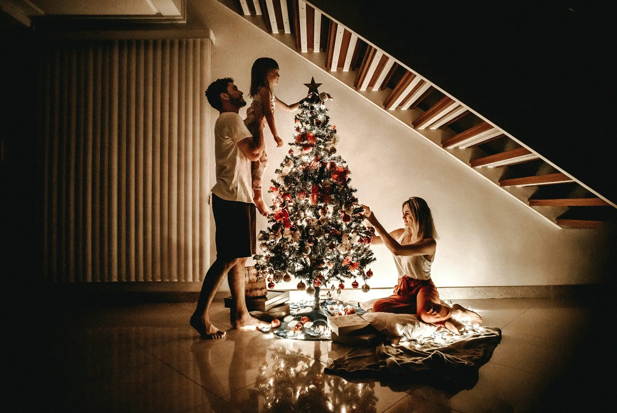 Celebrating Christmas and New Year with family