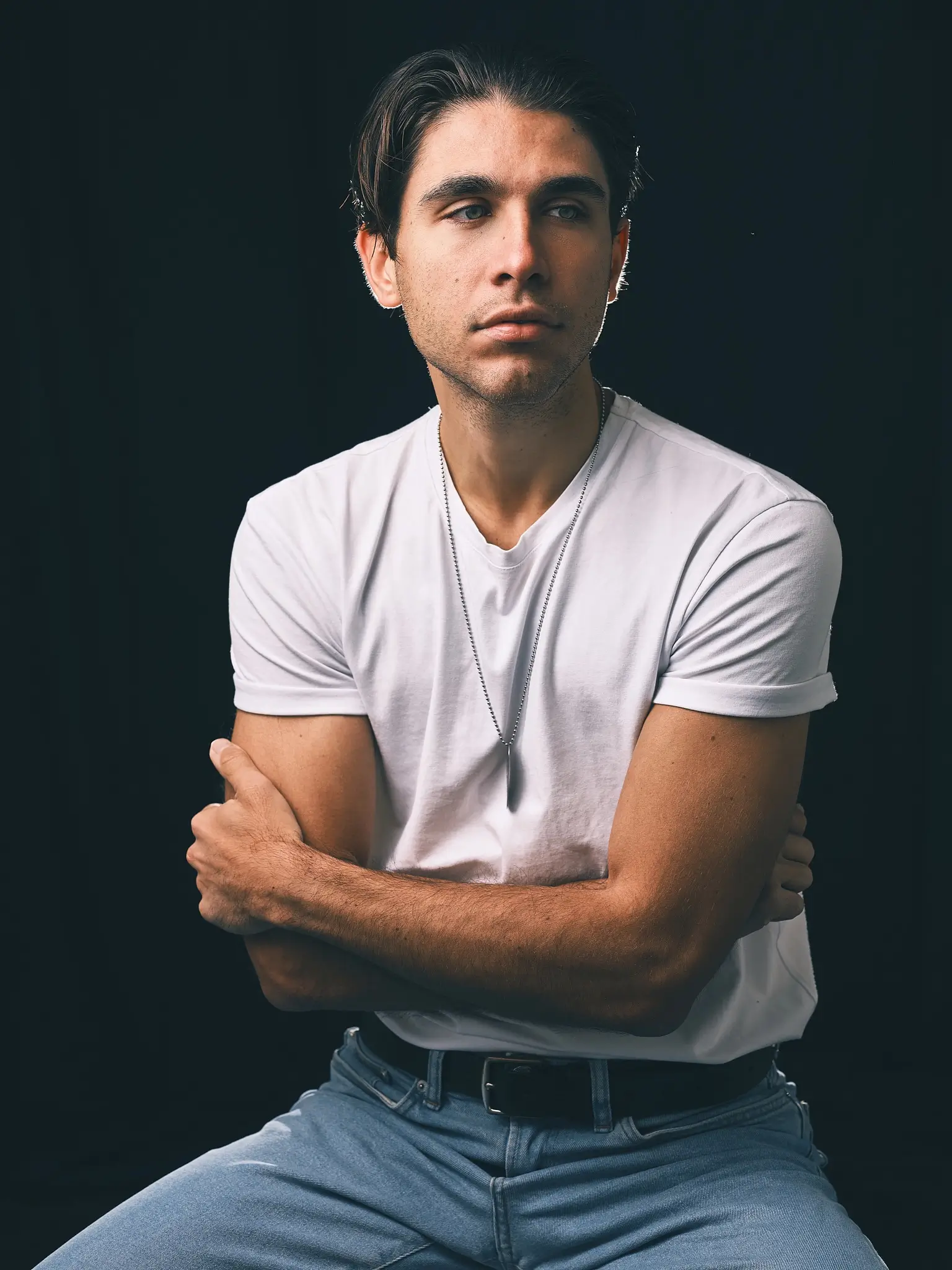 Matteo Franchi Foto - Unpublished, studio portrait of model and actor Matteo Andrea Barbaria