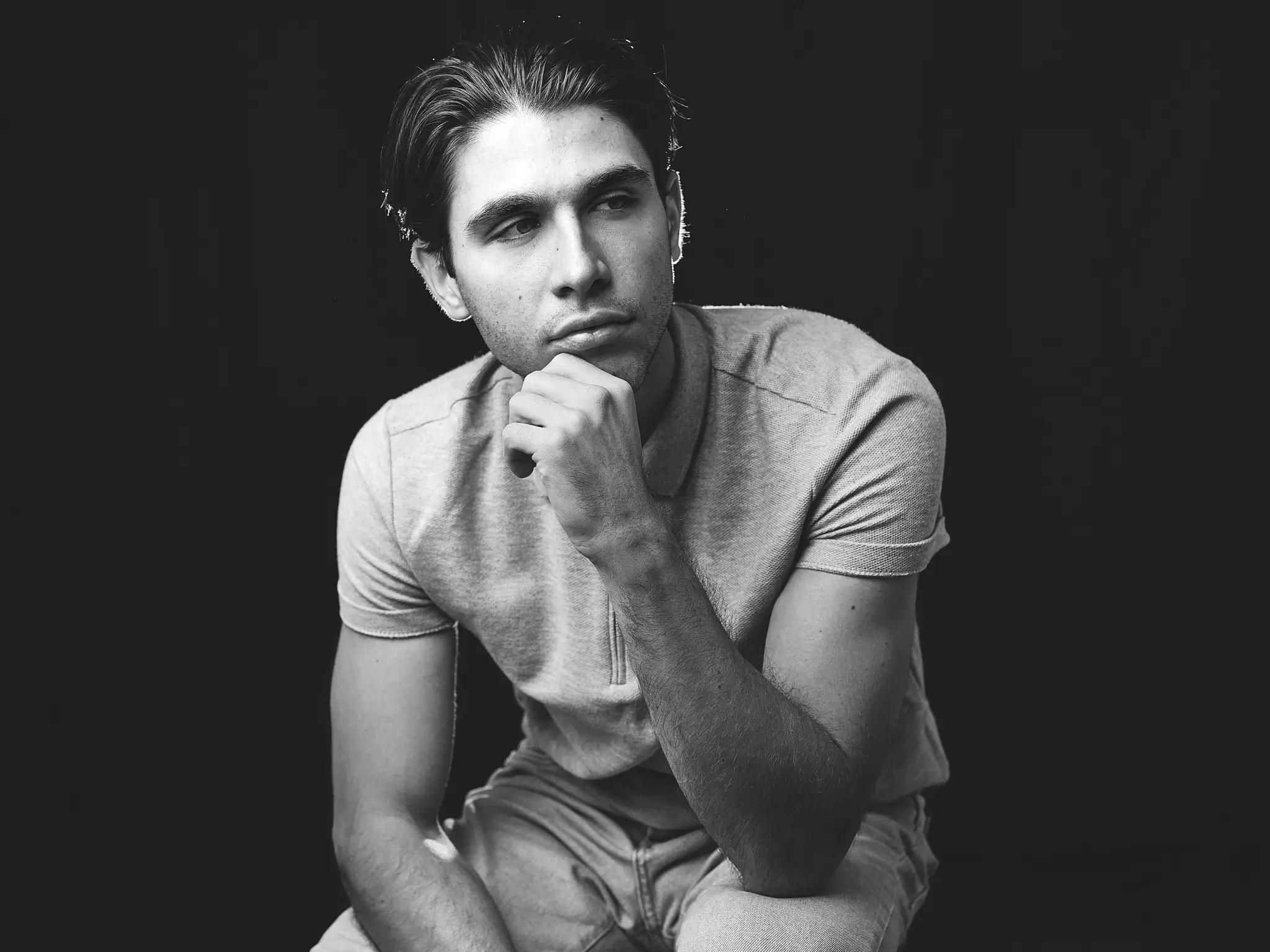 Matteo Franchi Foto - Unpublished, studio portrait of model and actor Matteo Andrea Barbaria
