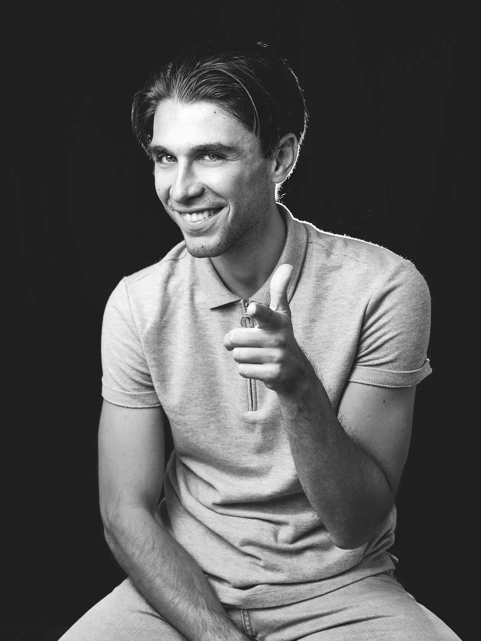 Matteo Franchi Foto - Unpublished, studio portrait of model and actor Matteo Andrea Barbaria
